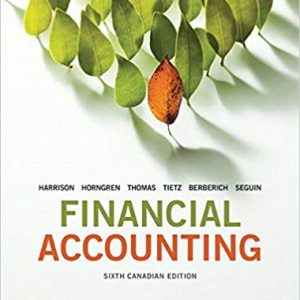 Financial Accounting (6th Canadian Edition)