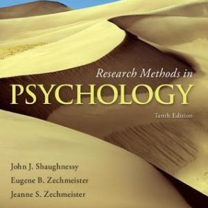 Research Methods In Psychology (10th Edition)