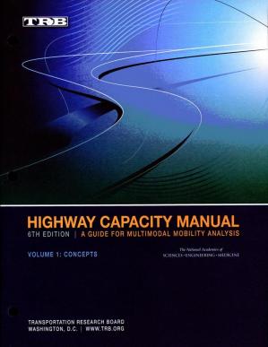 Highway Capacity Manual (6th Edition): A Guide for Multimodal Mobility Analysis - Volume 1,2,3