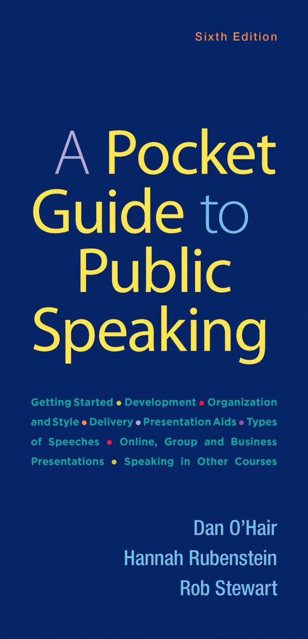 A Pocket Guide to Public Speaking (6th Edition)