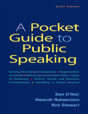 A Pocket Guide to Public Speaking  (6th Edition)