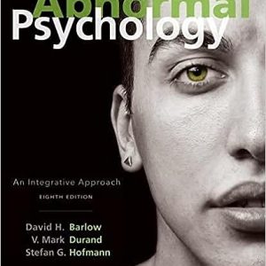 Abnormal Psychology ;  An Integrative Approach  (8th Edition)