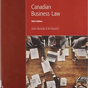 Canadian Business Law (3rd Edition)