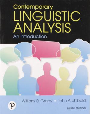 Contemporary Linguistic Analysis; An Introduction (9th Edition)