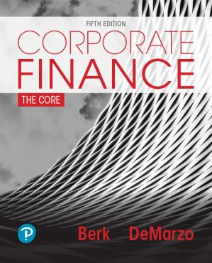 Corporate Finance; The Core (5th Edition)