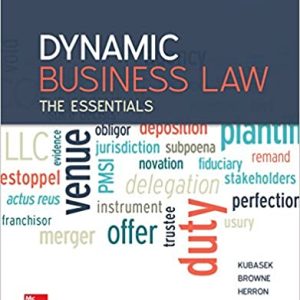 Dynamic Business Law: The Essentials (3rd Edition)