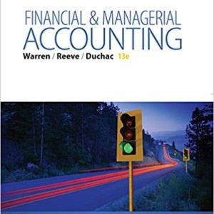 Financial and Managerial Accounting (13th Edition)