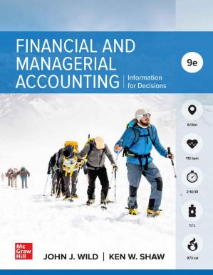 Financial and Managerial Accounting (9th Edition)