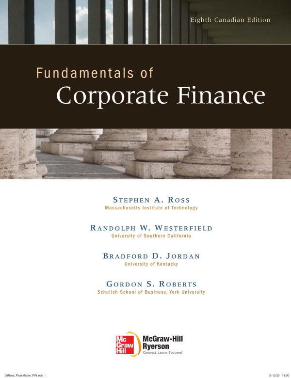 Fundamentals of Corporate Finance (8th Canadian Edition)