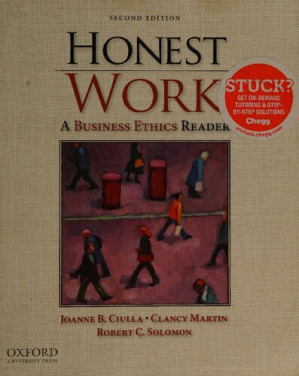 Honest Work; A Business Ethics Reader (2nd Edition)