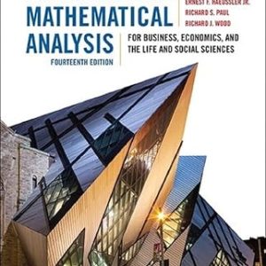 Introductory Mathematical Analysis for Business, Economics, and the Life and Social Sciences (14th Edition)