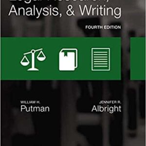 Legal Research; Analysis; and Writing (4th Edition)