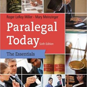 Paralegal Today: The Essentials (6th Edition)