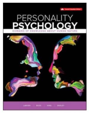 Personality Psychology; Domains of Knowledge About Human Nature (2nd Canadian Edition)