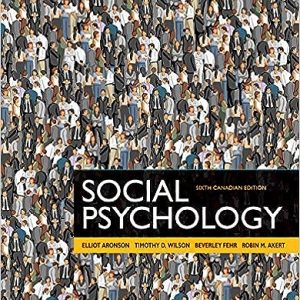 Social Psychology (6th Canadian Edition)
