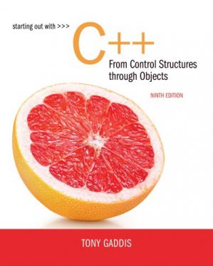 Starting Out With C++ From Control Structures Through Objects (3rd Edition)