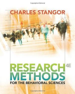 Research Methods for the Behavioral Sciences (4th Edition)